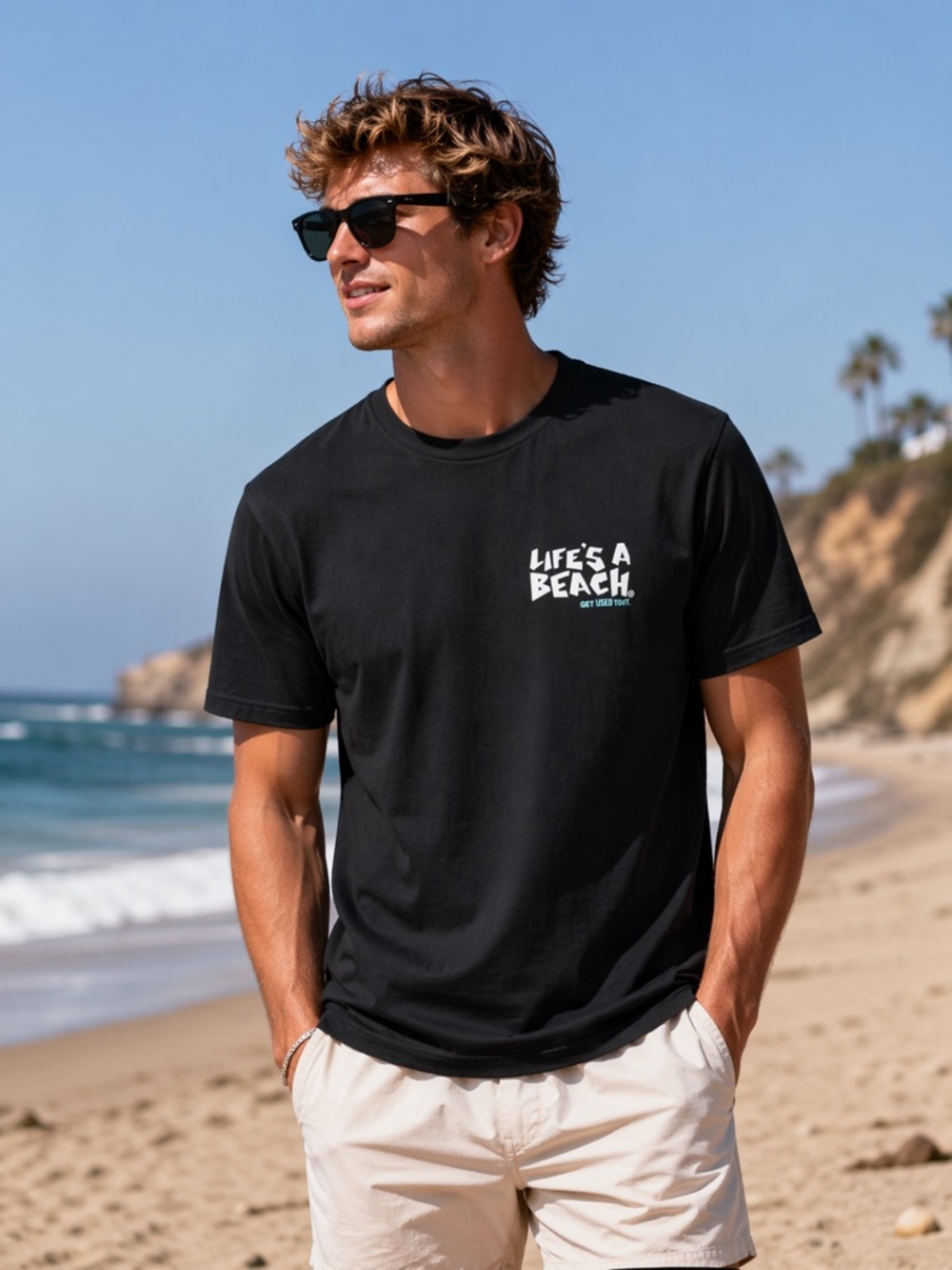 Life's a Beach Shirt Large new no tags
Black - Picture 10 of 10